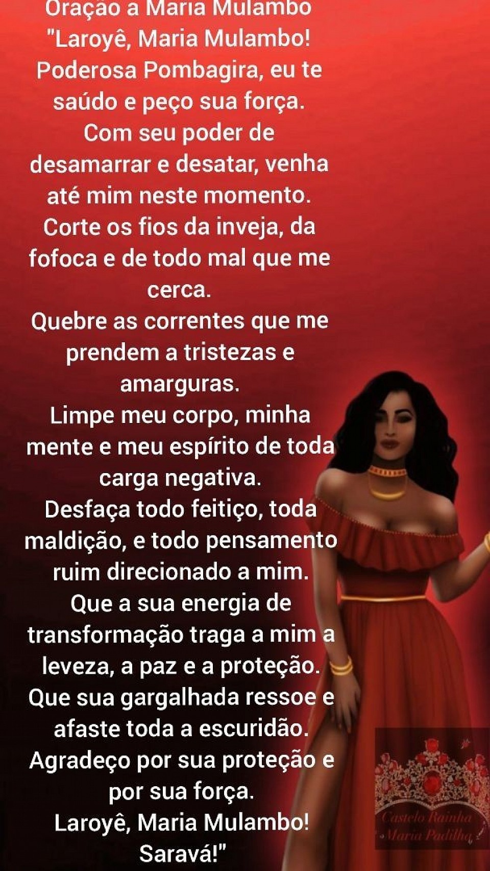 ORAÇÃO DE LIMPEZA COM DONA MARIA MULAMBO